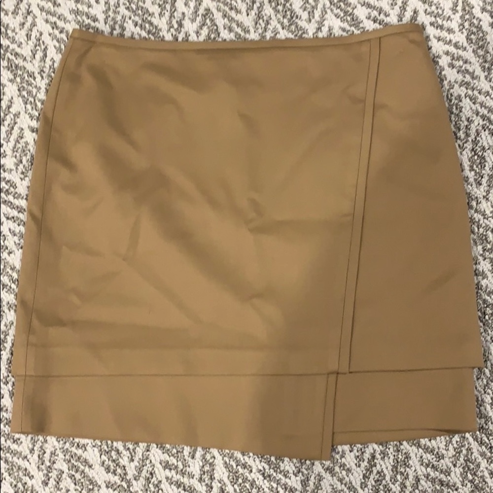 Black and white market tan skirt